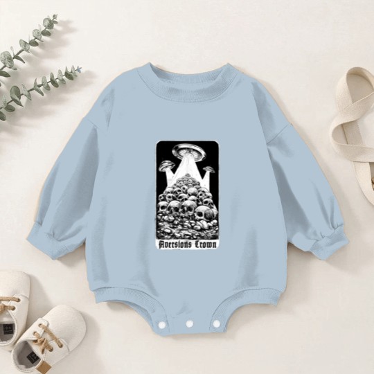 Discover Aversions Crown Flying Saucers Baby Romper Sweatshirts