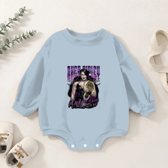 Discover Rhea Ripley Vintage Wrestling Baby Romper Sweatshirts