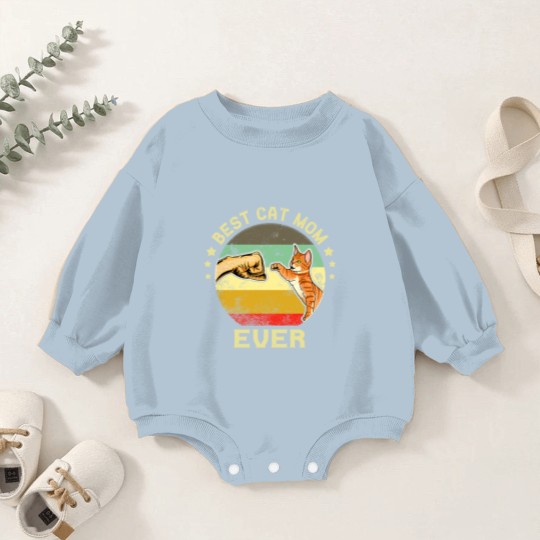 Discover BEST CAT MOM EVER - Best Cat Mom Ever - Baby Romper Sweatshirts