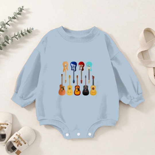 Discover Guitar T- Baby Romper Sweatshirts Many guitars T- Baby Romper Sweatshirts Baby Romper Sweatshirts