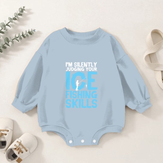 Discover Ice Fishing - Ice Fishing Gift - Baby Romper Sweatshirts
