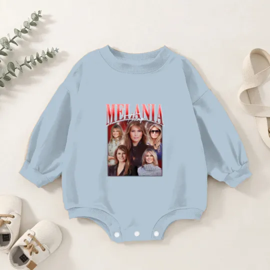 Discover Melania Trump Bootleg Vintage Baby Romper Sweatshirts, Melania Trump Baby Romper Sweatshirts