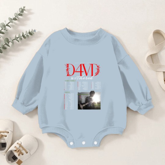 Discover D4VD Withered 2025 World Tour Dates Baby Romper Sweatshirts
