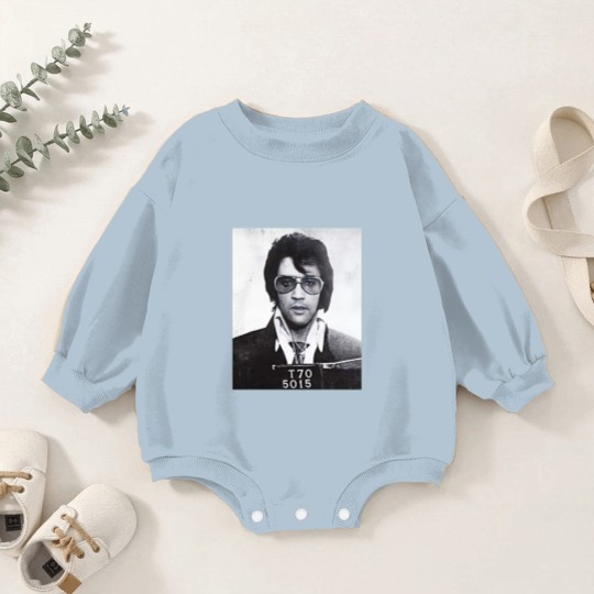 Discover Elvis Presley mugshot - Elvis Presley - Baby Romper Sweatshirts