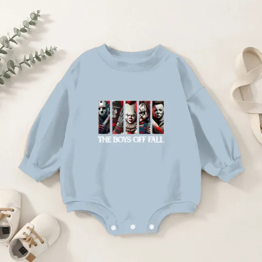 Discover The Boys Of Fall Baby Romper Sweatshirts, Halloween Horror Characters Baby Romper Sweatshirts, Friends Horror Characters Baby Romper Sweatshirts