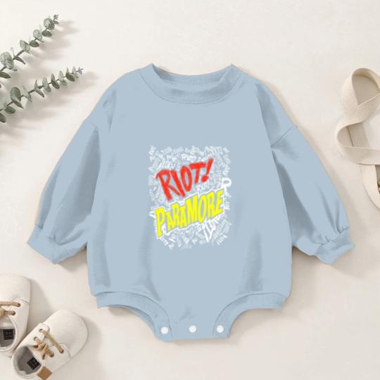 Discover Riot Paramore Baby Romper Sweatshirts, Rock Band Baby Romper Sweatshirts, Paramore 90s Baby Romper Sweatshirts