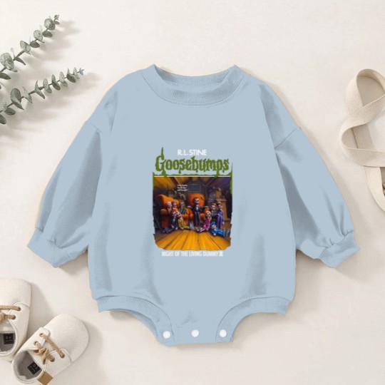 Discover Goosebumps - Night Of The Living Dummy Baby Romper Sweatshirts