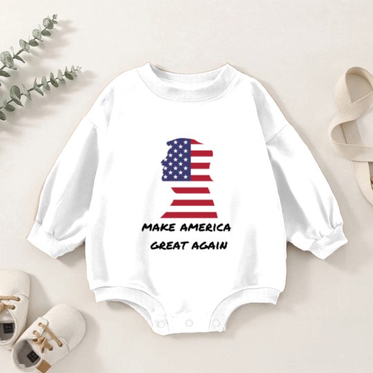Discover DONALD TRUMP FOR PRESIDENT - Make America Great Again - Baby Romper Sweatshirts
