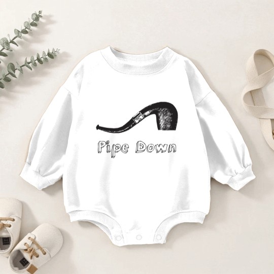 Discover Pipe Down - Pipe - Baby Romper Sweatshirts