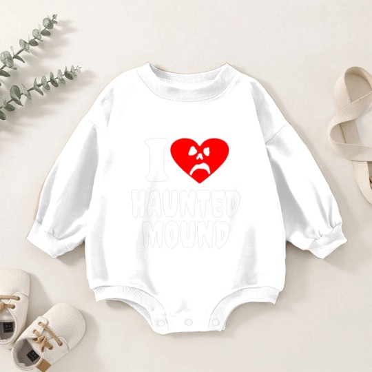 Discover I Love Haunted Mound Baby Romper Sweatshirts