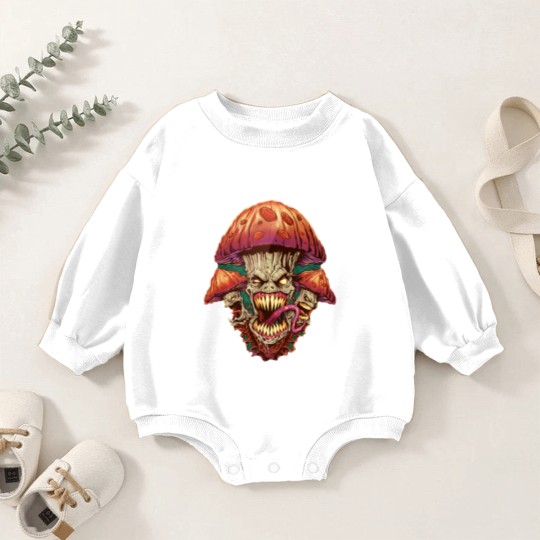 Discover The 3 Evil Mushrooms Baby Romper Sweatshirts