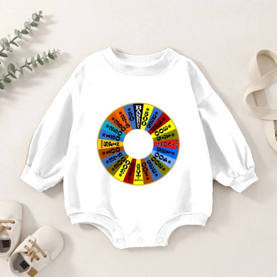 Discover Wheel of Fortune logo Baby Romper Sweatshirts Baby Romper Sweatshirts