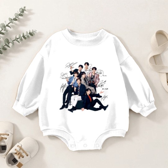 Discover Bts Baby Romper Sweatshirts, Bts Sign Baby Romper Sweatshirts, BTS Group Baby Romper Sweatshirts