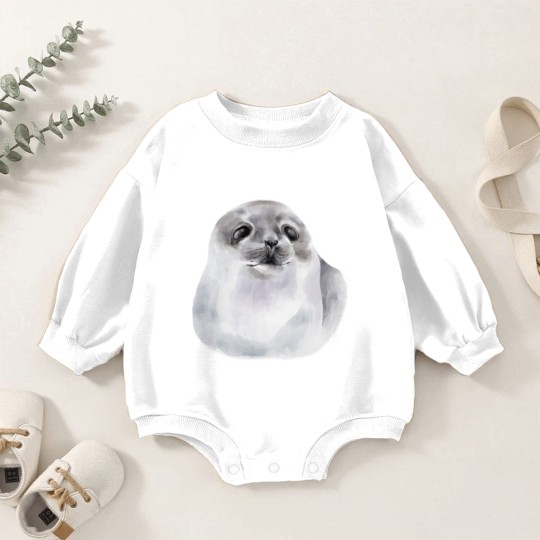 Discover Baby Seal - Seal - Baby Romper Sweatshirts