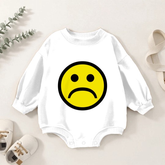 Discover Sad Face Baby Romper Sweatshirts