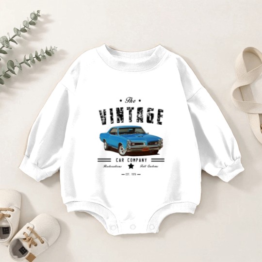 Discover Vintage Car Company Baby Romper Sweatshirts