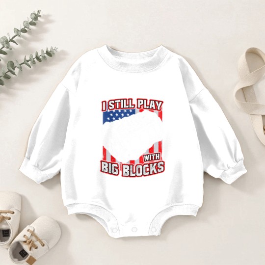 Discover I still play with big blocks - Car Mechanic Enthusiast Gear Baby Romper Sweatshirts