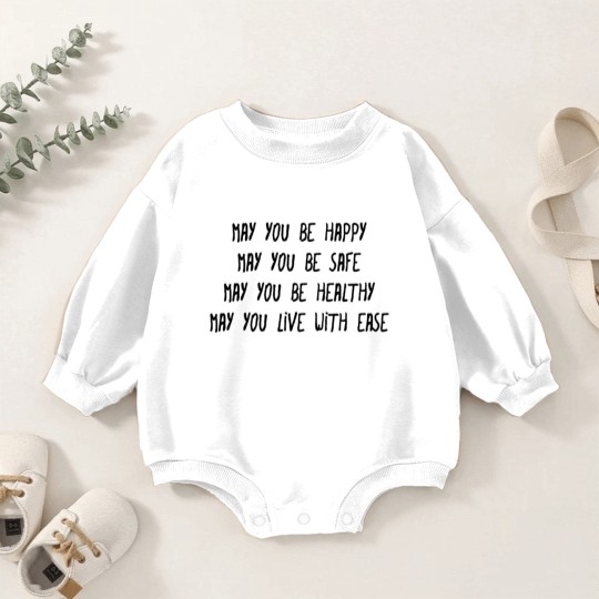 Discover Loving Kindness Baby Romper Sweatshirts