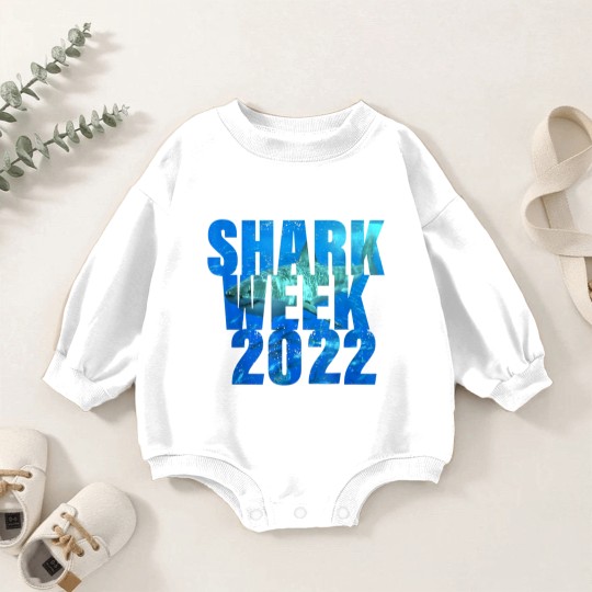 Discover Shark Week 2022 V-Neck Baby Romper Sweatshirts