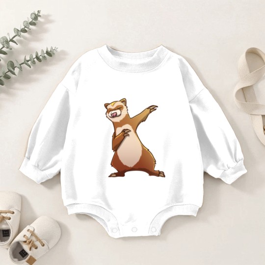Discover Ferret Gift For Kids Men Women Dabbing Dance Hip-hop Baby Romper Sweatshirts
