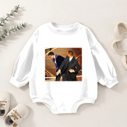 Discover Will Smith Slap Chris Rocks At Oscar Essential Baby Romper Sweatshirts