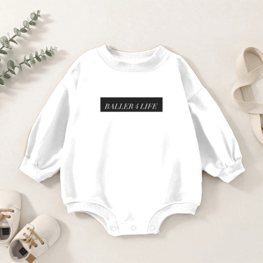 Discover BALLER 4 LIFE MERCH Baby Romper Sweatshirts