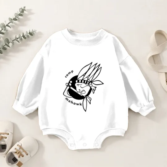 Discover Camp Mohawk - Meatballs - Baby Romper Sweatshirts