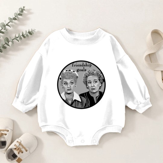 Discover Friendship Goals - Lucy And Ethel - Baby Romper Sweatshirts