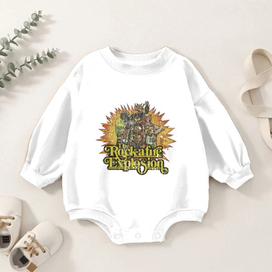 Discover Rock a fire Explosion - Showbiz Pizza - Baby Romper Sweatshirts