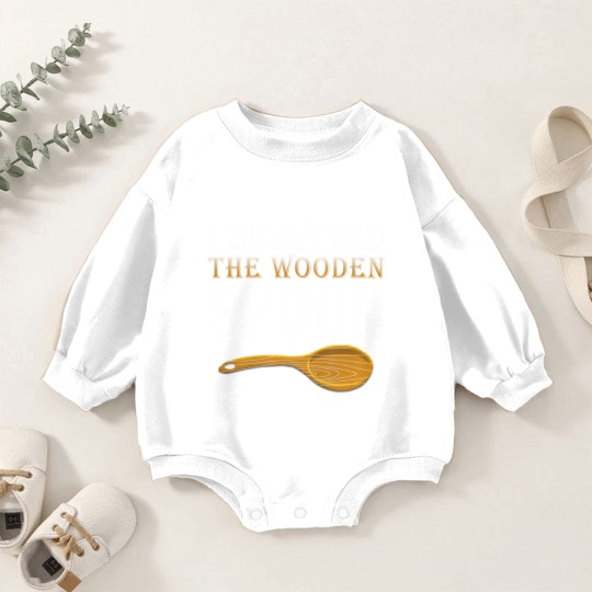 Discover Survivor Baby Romper Sweatshirts I Survived The Wooden Spoon