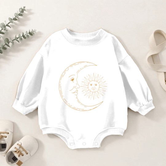 Discover Moon and Sun Baby Romper Sweatshirts