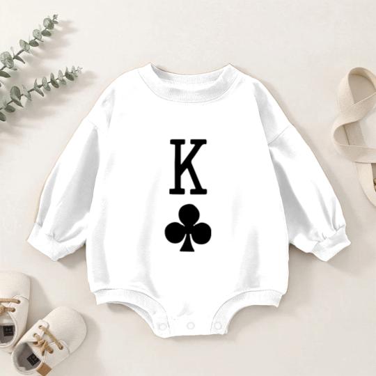 Discover King Of Clubs - Sleeve Baby Romper Sweatshirts