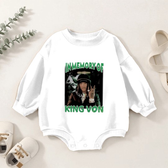 Discover King Von Baby Romper Sweatshirts
