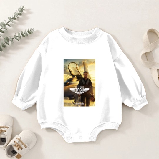 Discover Tom Cruise Top Gun Maverick Jets Flying Navy Pilot Movie 2022 New Film Baby Romper Sweatshirts