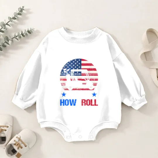 Discover Golf Cart This Is How I Roll USA Flag Golfer 4th Of July Baby Romper Sweatshirts
