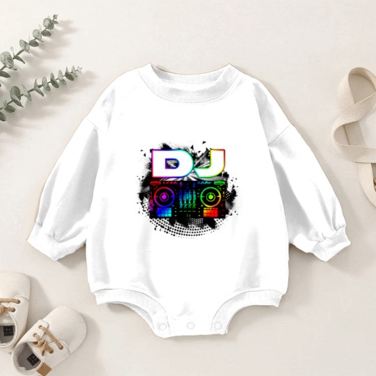Discover Dj Music Lover Music Player Sound Cool Funny Gift Baby Romper Sweatshirts
