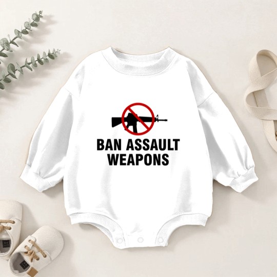 Discover Ban assault weapons Baby Romper Sweatshirts
