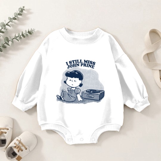 Discover I Still Miss John Prine ••••• Vinyl Collector Fan Design - John Prine - Baby Romper Sweatshirts