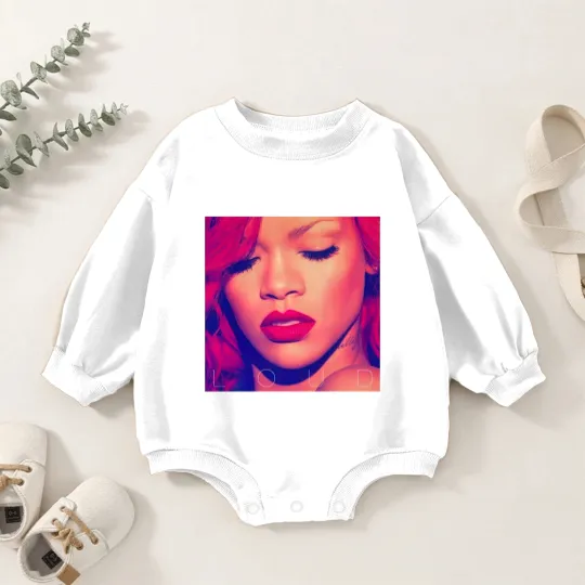 Discover Rihanna Singer Baby Romper Sweatshirts