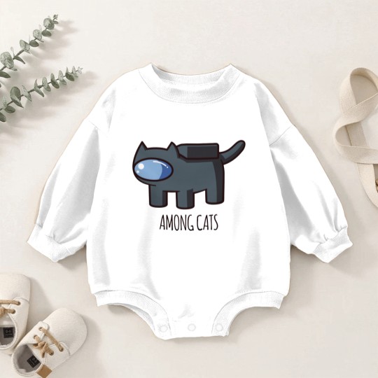 Discover Among Us black cat - Among Us - Baby Romper Sweatshirts