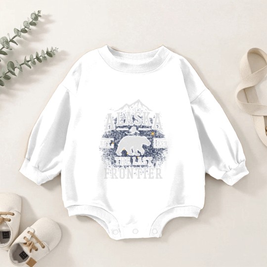 Discover Alaska The Last Frontier Baby Romper Sweatshirts