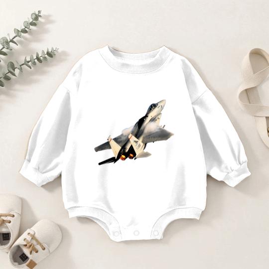 Discover F-15C Eagle afterburner no background - F 15 Eagle - Baby Romper Sweatshirts