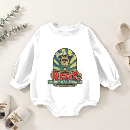 Discover KFAT 94.5 FM 1975 - Cowboy - Baby Romper Sweatshirts