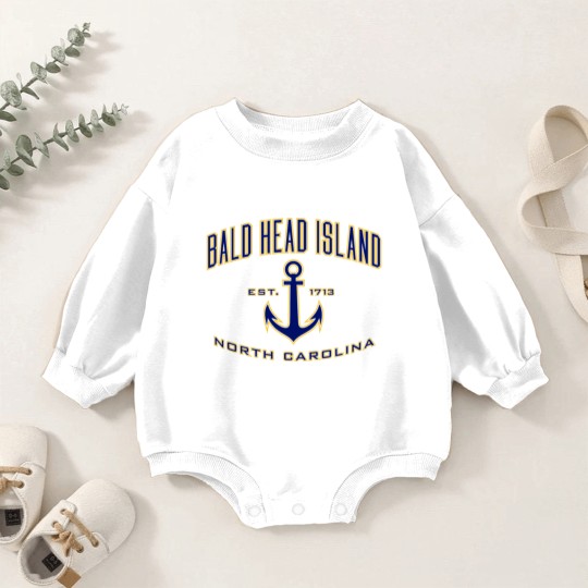 Discover Bald Head Island Nc For Women & Men Baby Romper Sweatshirts