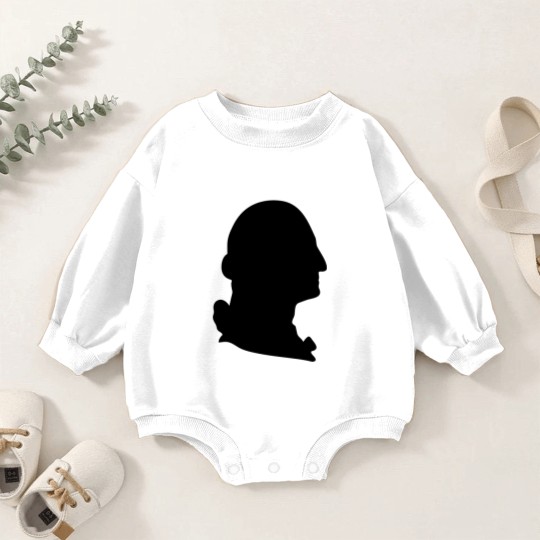 Discover George Washington silhouette Baby Romper Sweatshirts