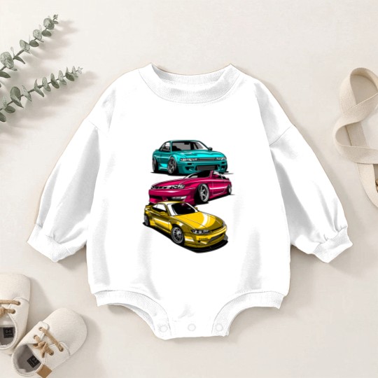 Discover JDM Legend Retro Gaming Racecar Tuning Car Baby Romper Sweatshirts