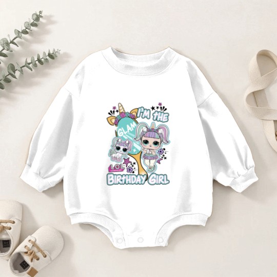 Discover LOL Surprise I'm The Glam Birthday Girl Baby Romper Sweatshirts