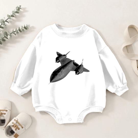 Discover SR-71B Blackbird Flying - Flying - Baby Romper Sweatshirts