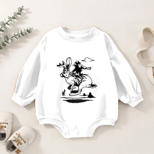 Discover Jackalope Bronco Baby Romper Sweatshirts