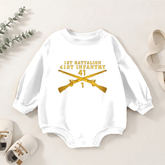 Discover Army 1st Bn 41st Infantry X 300 Hat Baby Romper Sweatshirts